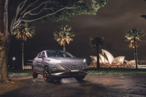 2023 Chery T34 Omoda 5: silver front quarter, Sydney